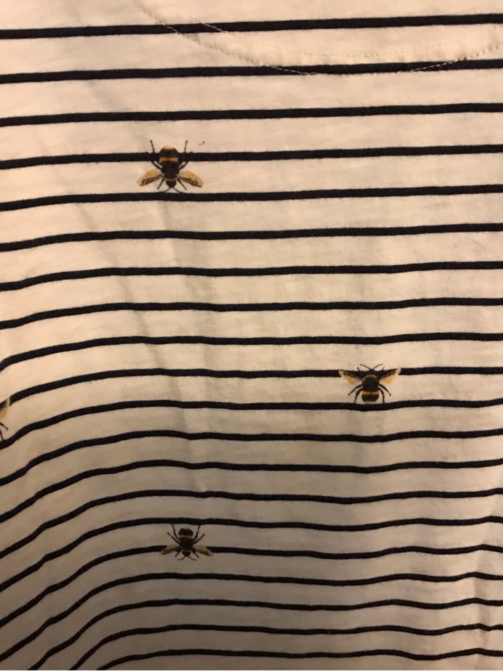 Joules Clothing Striped Bee Long Sleeve Top Cotton Honeybee Blouse Women’s US 12 - Picture 5 of 6